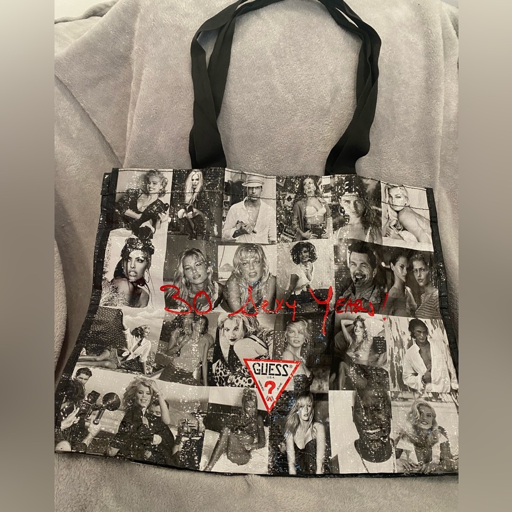 Guess 30 Sexy Years Nylon Bag. Rare red interior